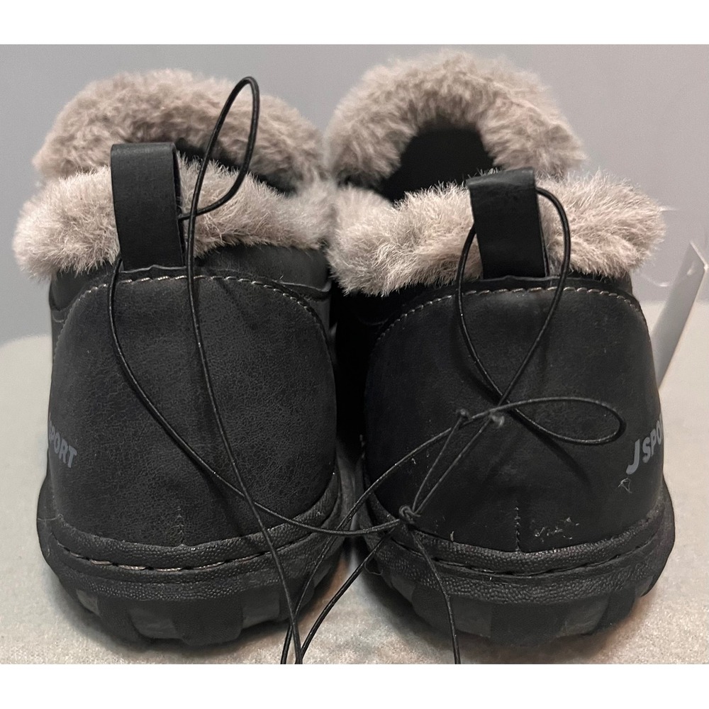 JSport by Jambu Womens Black Faux Fur Lined Memory Foam Slip On Shoes Sz 10 NWT - Picture 3 of 9